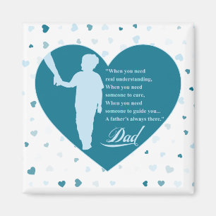 A happy father's day message magnet