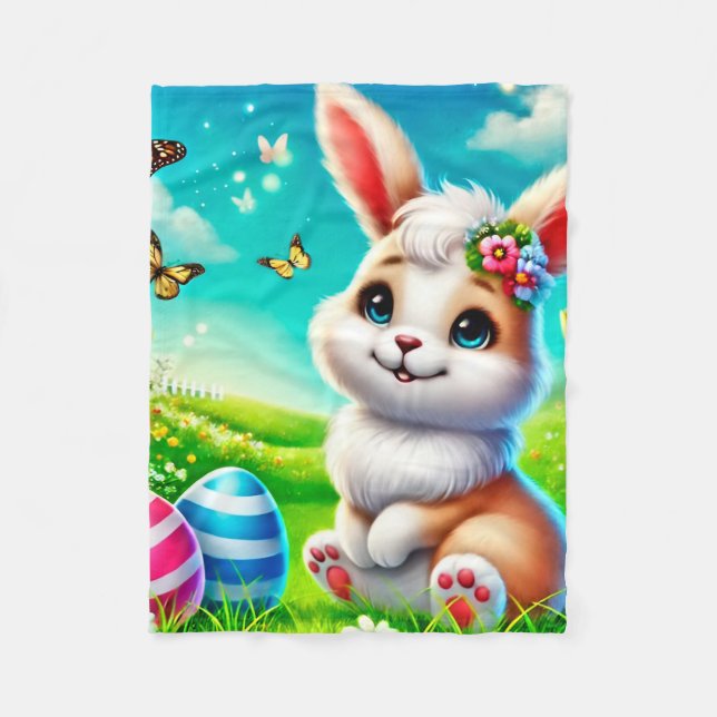 A happy haven fleece blanket (Front)