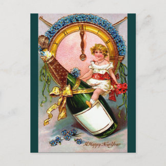 A Happy New Year Holiday Postcard