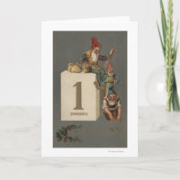 A Happy New YearGnomes Throwing Money