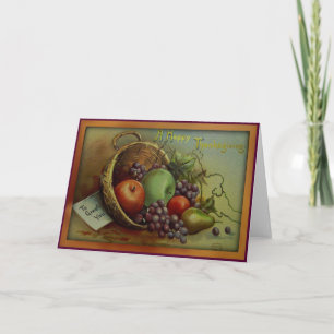 A Happy Thanksgiving - Thanksgiving Card
