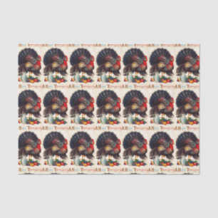 A Happy Thanksgiving Turkey Tissue Paper