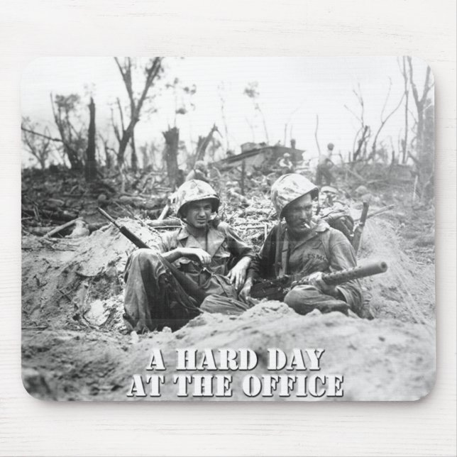 A Hard Day mouse pad (Front)