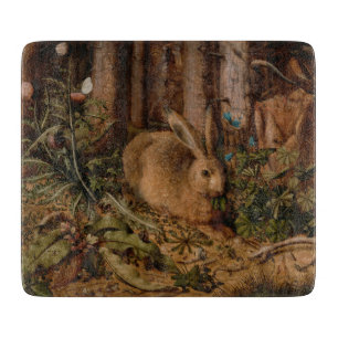 A Hare in the Forest (by Hans Hoffmann) Cutting Board
