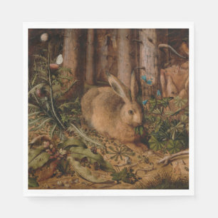 A Hare in the Forest (by Hans Hoffmann) Napkin