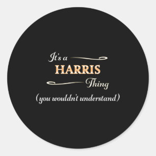 A Harris Thing Kamala Harris 2024 Election Anti Tr Classic Round Sticker