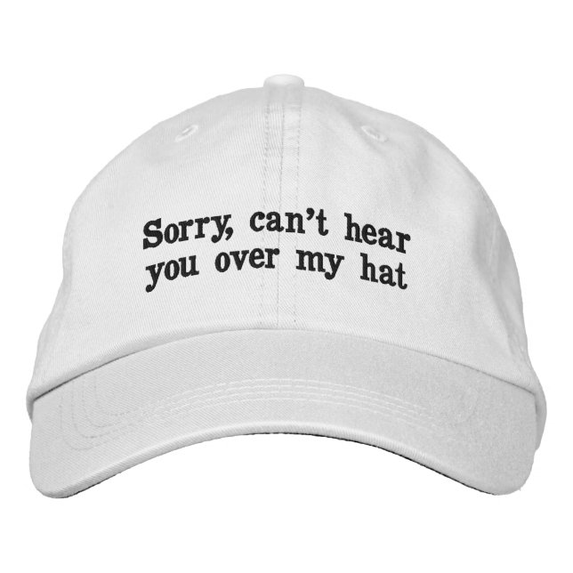 A hat with a sense of humor. (Front)