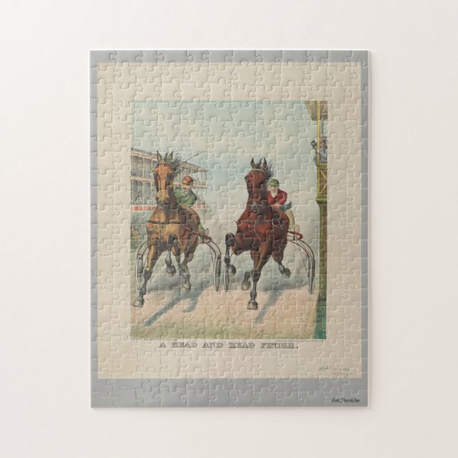 A Head And Head Finish Jigsaw Puzzle (Vertical)