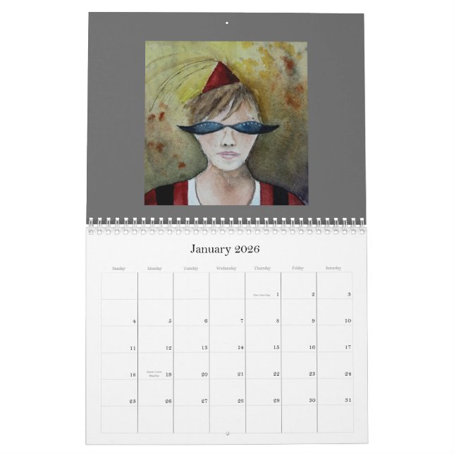 A Head Full of Whimsey Calendar (Jan 2026)