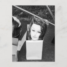 A head in a bag in a box