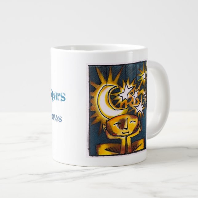 A Headful of Stars Large Coffee Mug (Front Right)