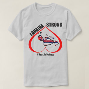 A HEART IN DISTRESS LAHAINA STRONG Red T-Shirt