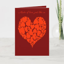 A Heart Of Hearts Romantic Design Monotone Red