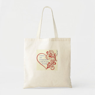"a heart will always find a way to sing its song" tote bag