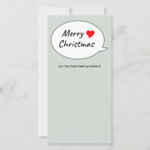 A heartfelt Merry Christmas Holiday Card