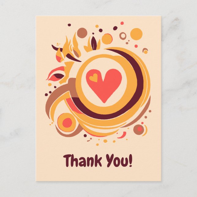 A Heartfelt Thank You Postcard (Front)