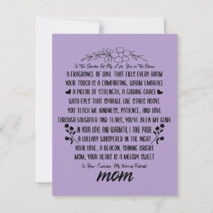 A Heartfelt Tribute to Mom Holiday Card