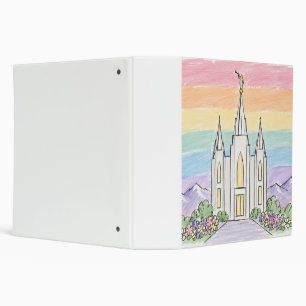 A Heavenly Place of Peace Beautiful LDS Temple U Binder