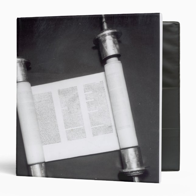 A Hebrew Scroll Binder (Front/Inside)