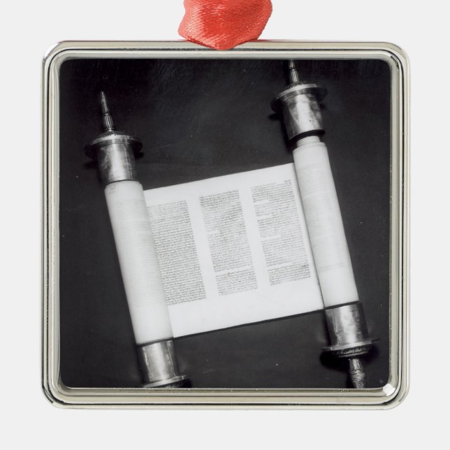 A Hebrew Scroll Metal Ornament (Front)