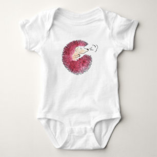 A Hedgehog with a Sneeze Baby Bodysuit