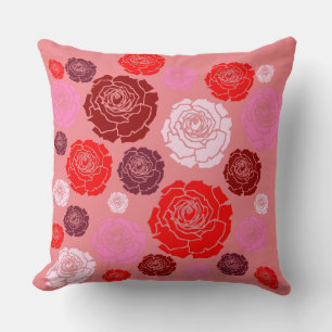 A Heian Court Rose Garden Pillow