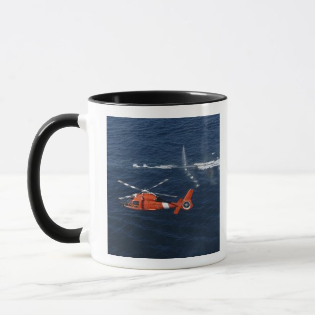 A helicopter crew trains mug (Left)