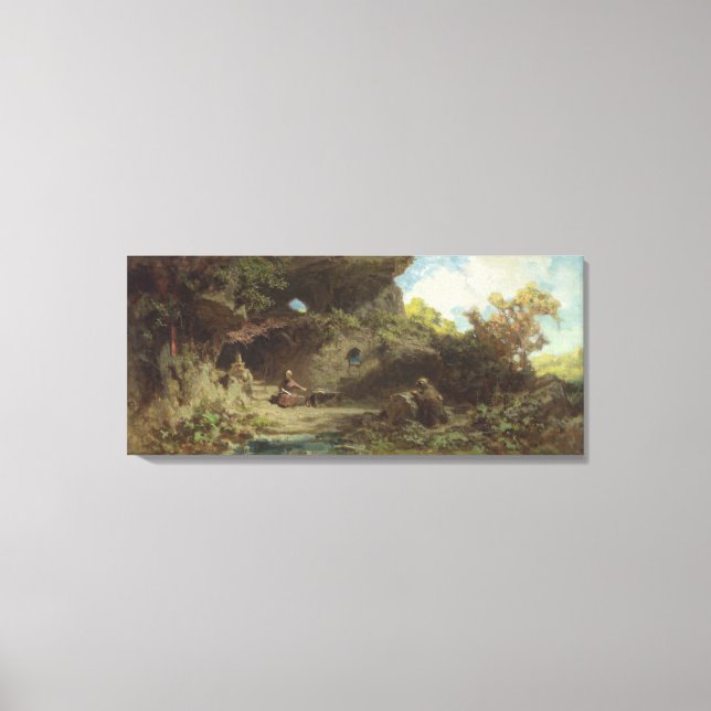 A Hermit in the Mountains Canvas Print (Front)