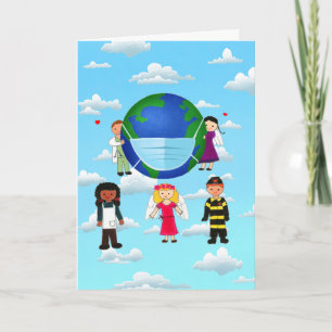 A Heroes Thank you Folded Greeting Card
