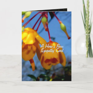 A Hero's Poem, sympathy card