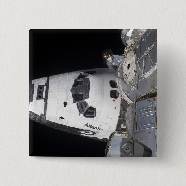 A high-angle view of the crew cabin 2 inch square button (Front)