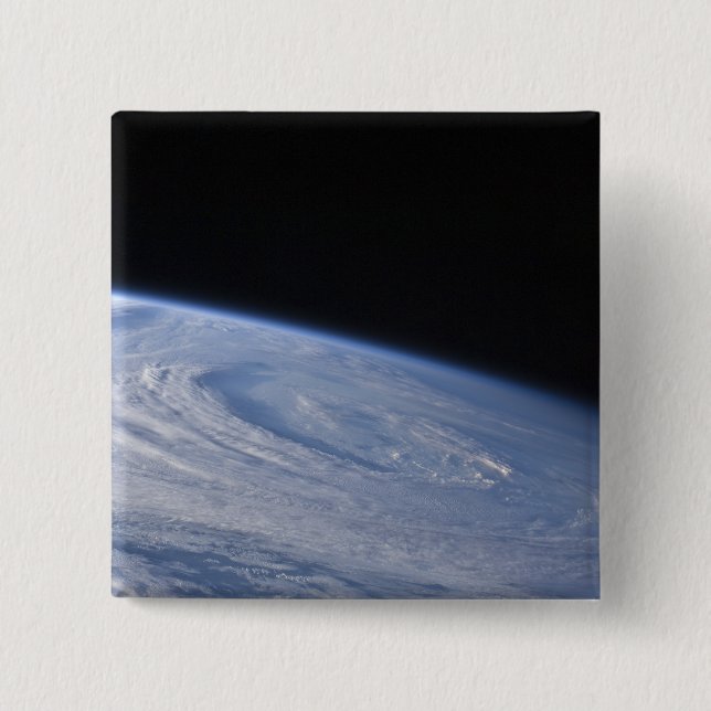 A high-oblique view 2 inch square button (Front)