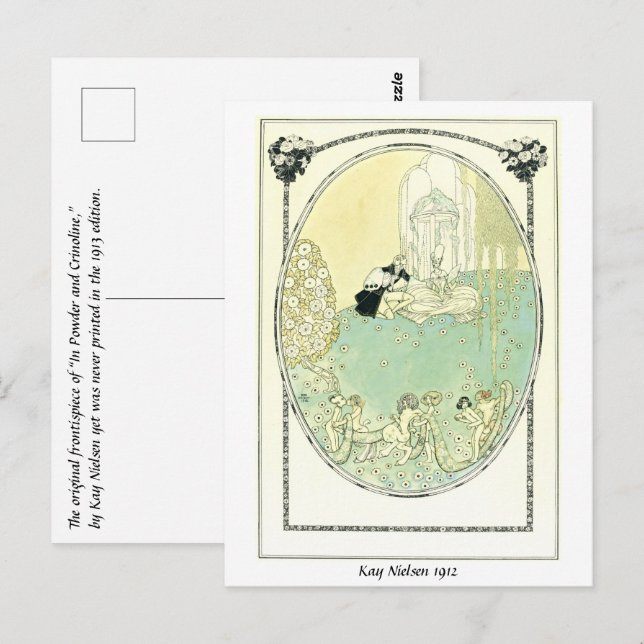 A Highborn couple and playful fauns dancing Postcard (Front/Back)