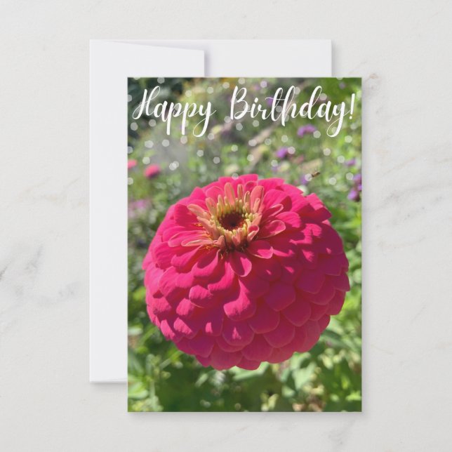 A Hint of Z "Happy Birthday" card (Front)