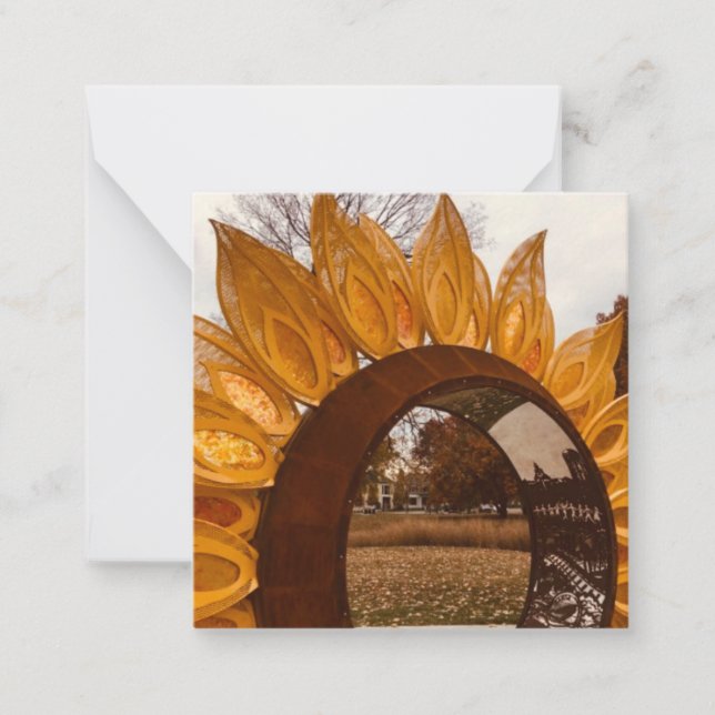 A Hint of Z "Sunflower Kansas" mini notes (Front)