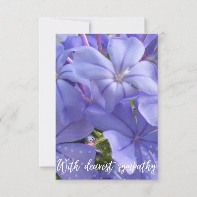 A Hint of Z "With dearest sympathy" card (Front)