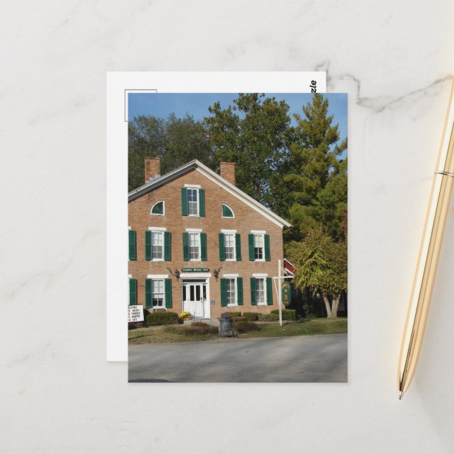 A Historic Haunted Inn in Iowa Postcard (Front/Back In Situ)