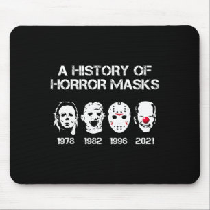 A History Of Horror Masks Halloween Fun Costume An Mouse Pad