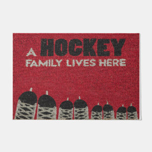 A Hockey Family Lives Here, Sports  Doormat