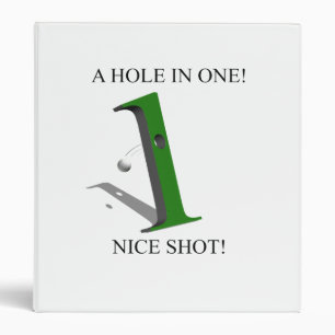 A Hole In One Golf Ball Binder