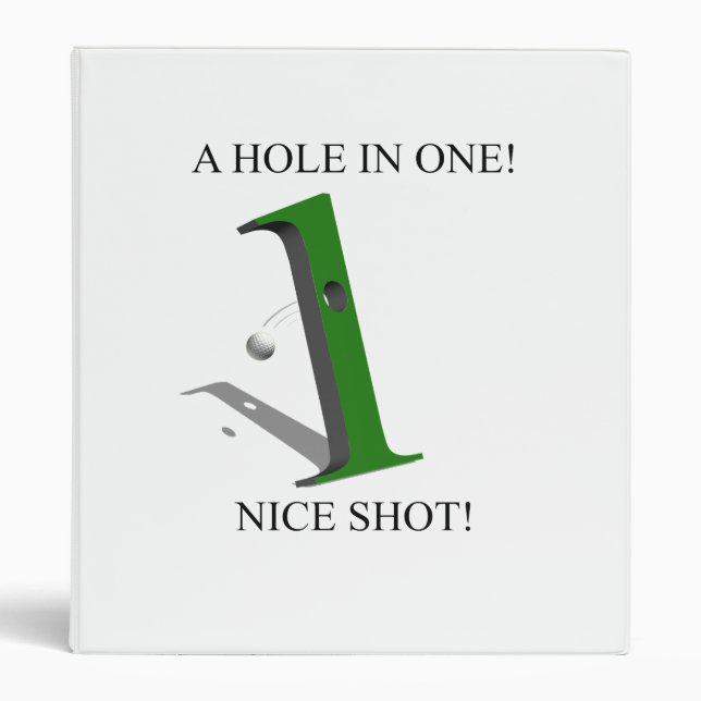 A Hole In One Golf Ball Binder (Front)