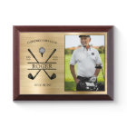  A Hole In One Golfer Photo Gold