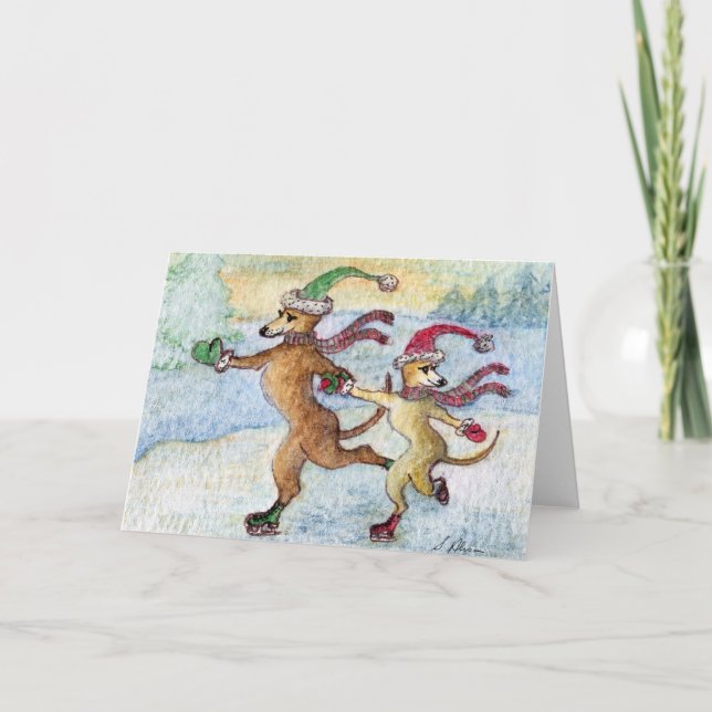 A Holiday tradition - skating Card (Front)