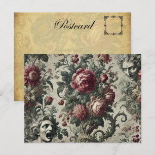 🌹 A Hollow Inheritance – Gothic Victorian Holiday Postcard