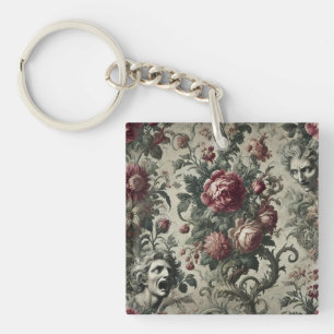 🌹 A Hollow Inheritance – Gothic Victorian Keychain