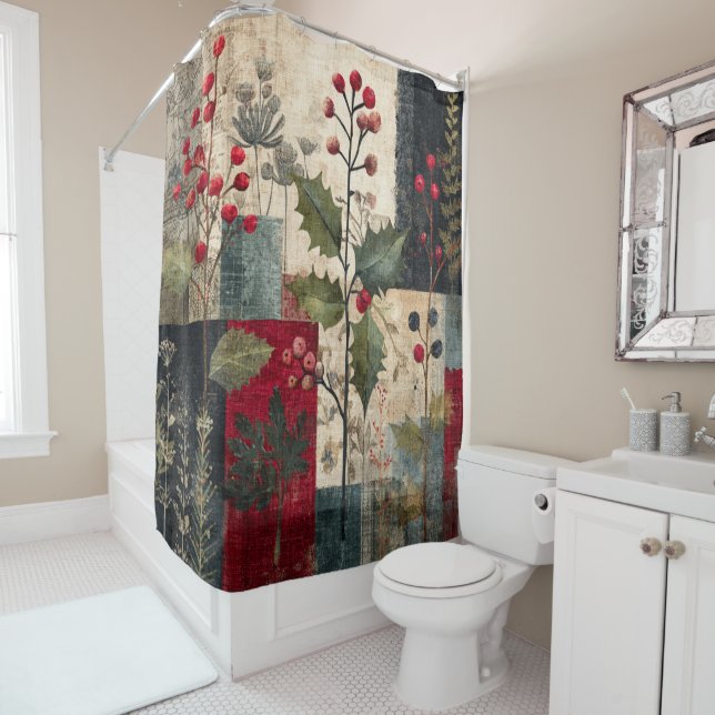 A Holly Berry Rustic Winter Patchwork (In Situ)