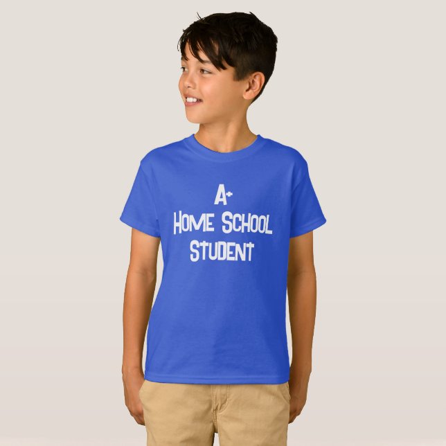 A+ Home School Student Boys' T-Shirt (Front Full)