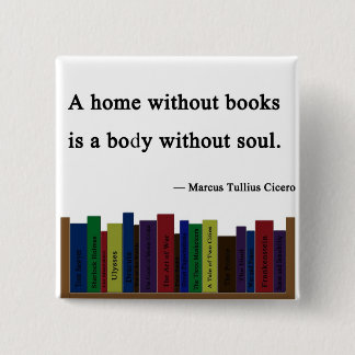 A Home Without Books Pin