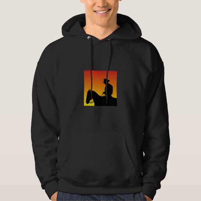 A hooded sweatshirt with a horse for him (Front)