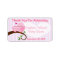 A Hoot Of A Baby Shower Pinks Favour Label